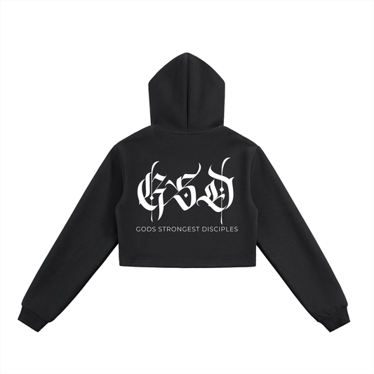 GSD Cropped Zip - Up Hoodie - EDEN