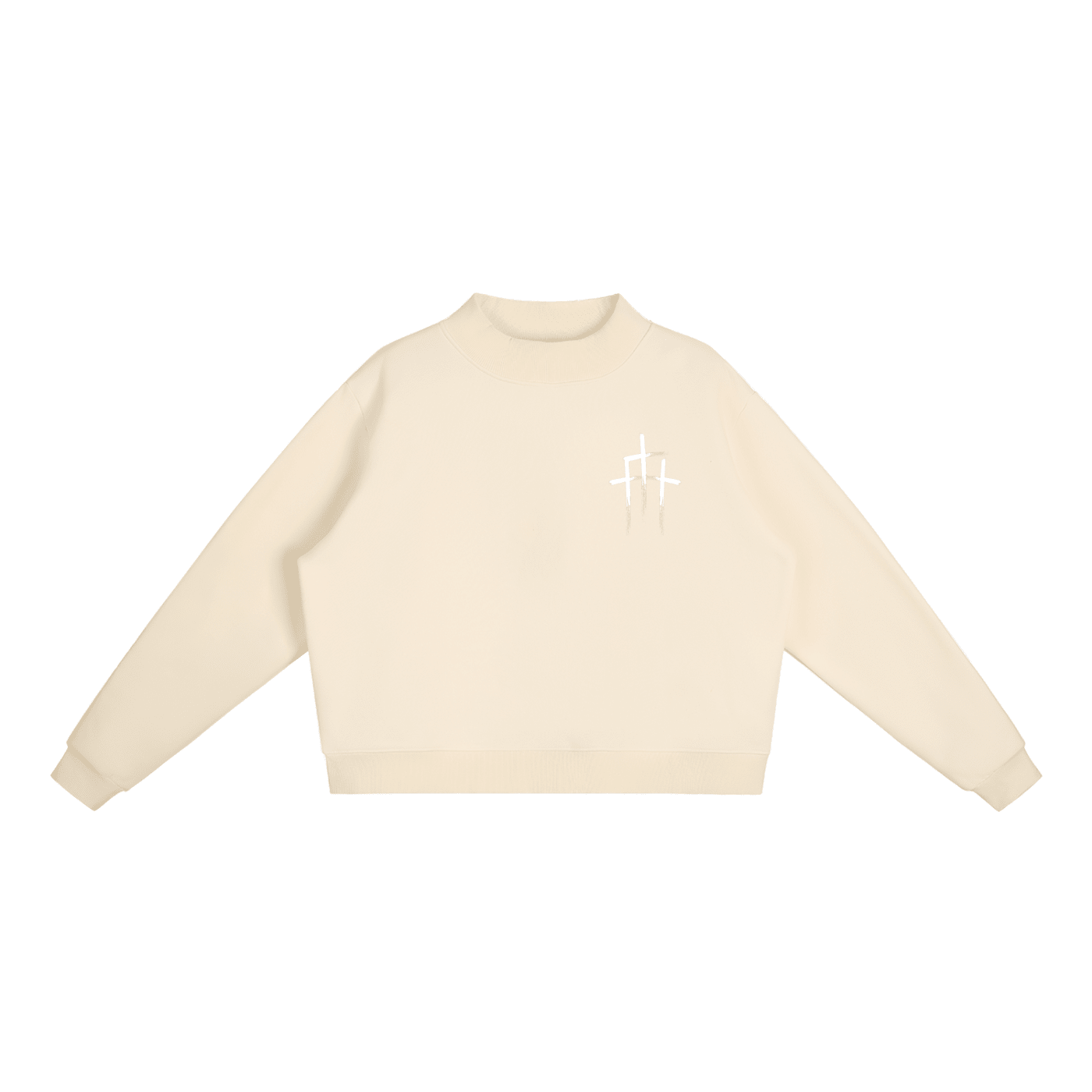 Essential Fleece Mock - Neck Crew Sweatshirt - EDEN