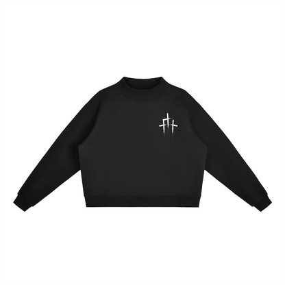 Essential Fleece Mock - Neck Crew Sweatshirt - EDEN