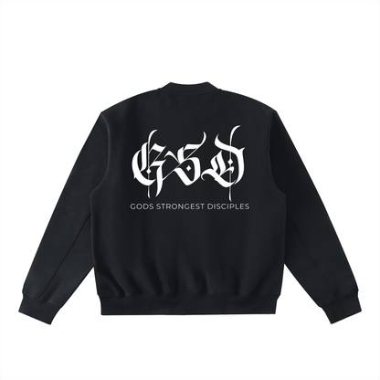 Essential Zip - Up Fleeced Varsity Jacket - EDEN