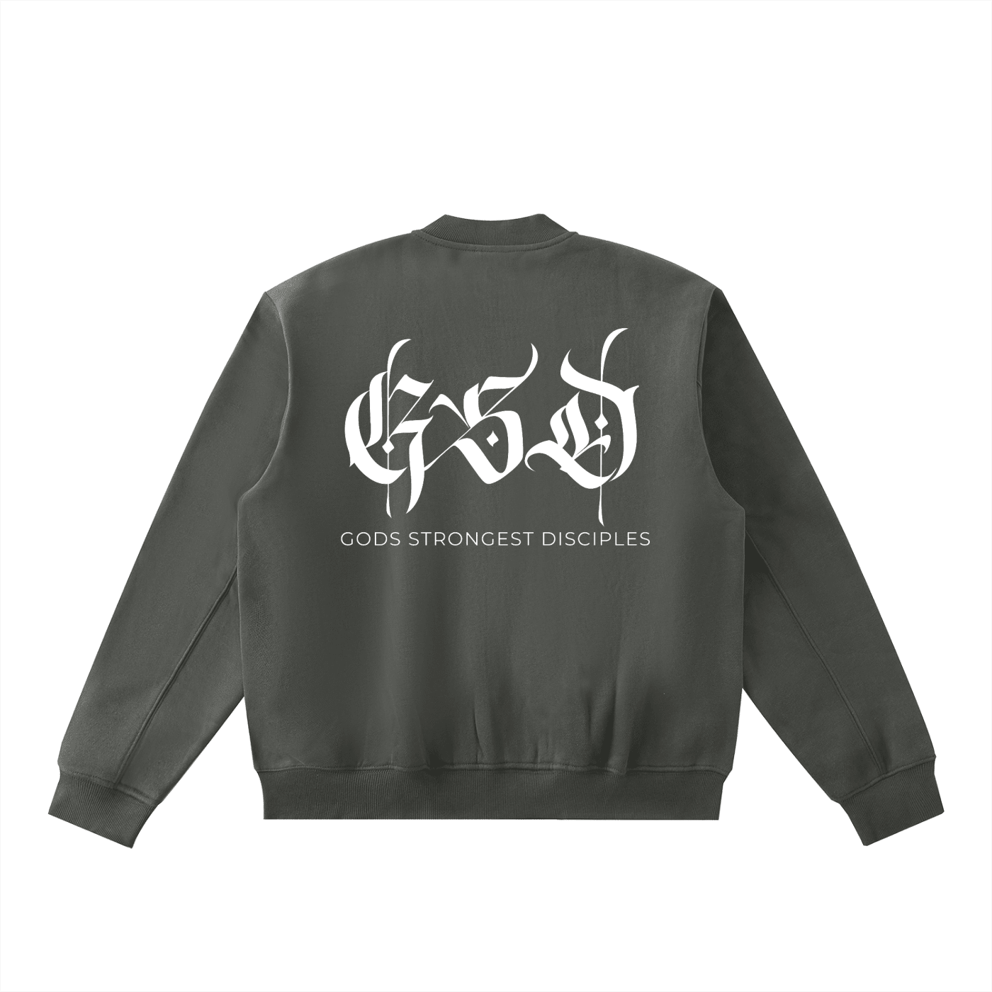 Essential Zip - Up Fleeced Varsity Jacket - EDEN