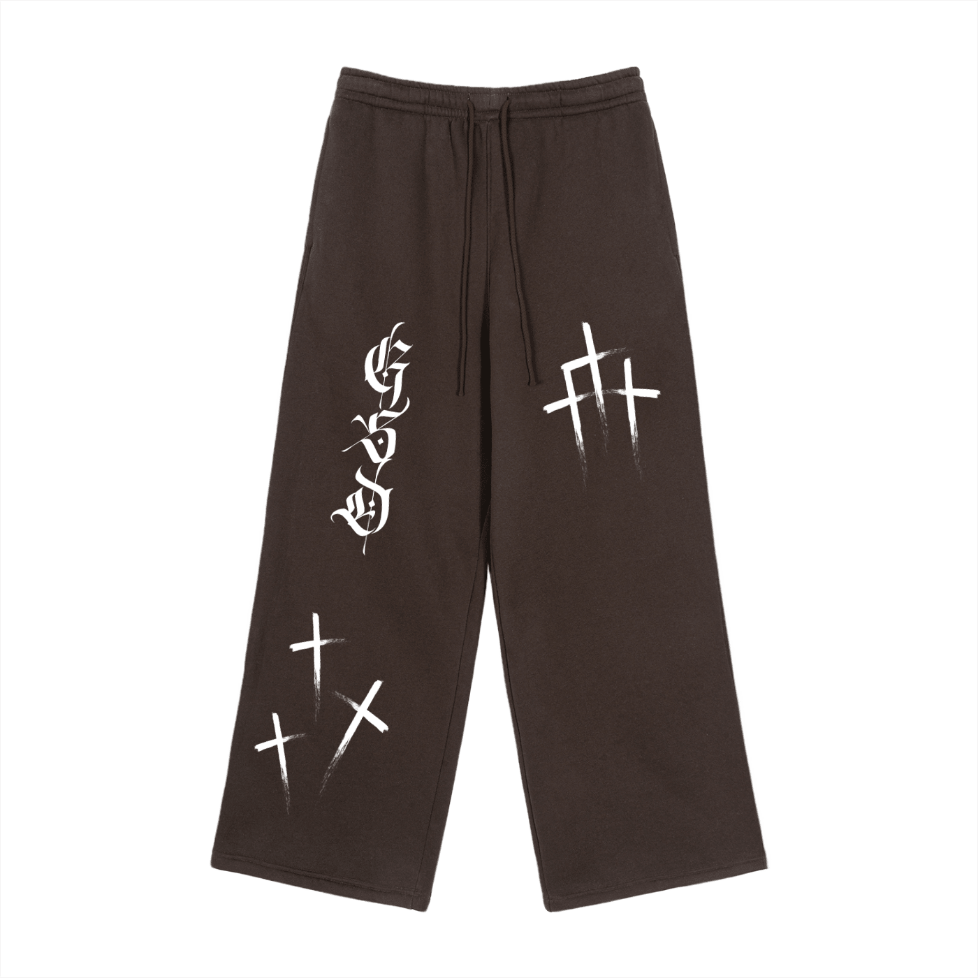 Fleece Drawstring Straight - Leg Sweatpants - EDEN