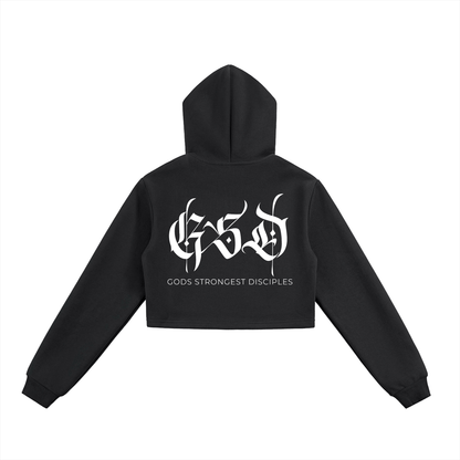 GSD Cropped Zip - Up Hoodie - EDEN