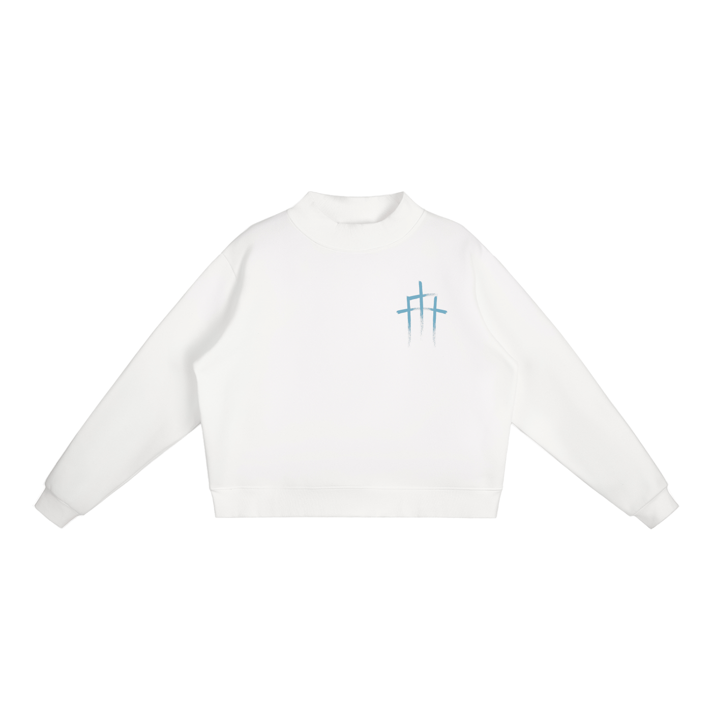 GSD Mock - Neck Crew Sweatshirt - EDEN