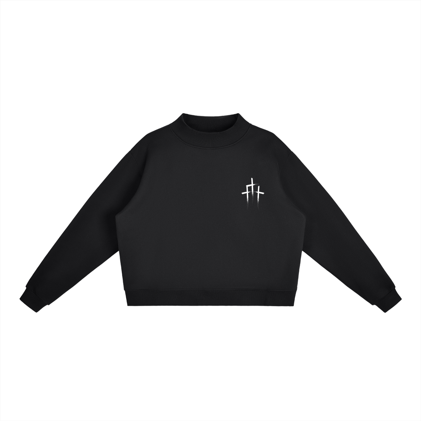 GSD Mock - Neck Crew Sweatshirt - EDEN