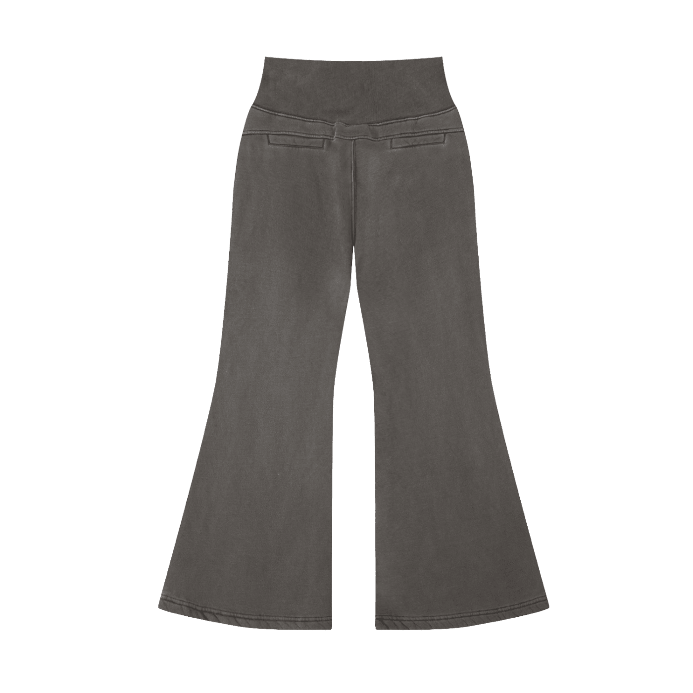 Vintage Washed Flared Fleece Pants - EDEN