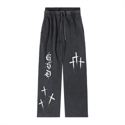 Vintage Washed Waist Pants - EDEN